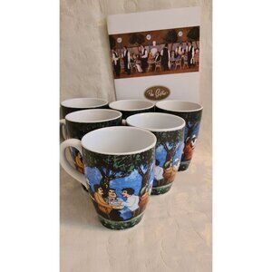 Set 6 Guy Buffet Crystal Cruises Coffee Collection Mugs Mitterteich